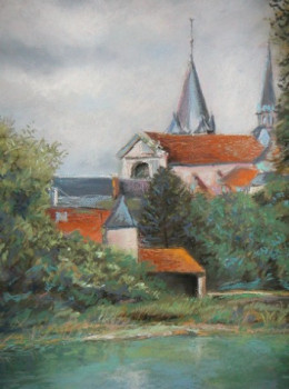 Contemporary work named « Eglise st Maclou (Bar sur Aube ) », Created by PIERRE YVON