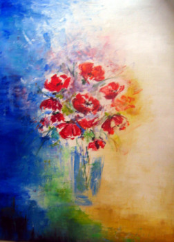 Named contemporary work « coquelicots », Made by CéLINE PINON