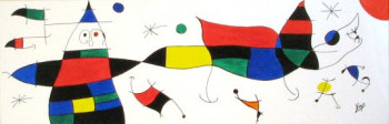 Contemporary work named « Hommage à Miro 11 », Created by C.BELLINI