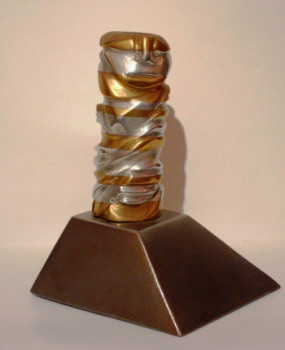 Named contemporary work « Totem », Made by EDOUARD LERUSTE