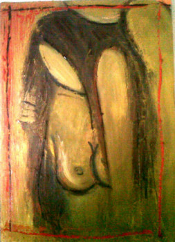 Named contemporary work « couple », Made by ARTAXET  CAROLE