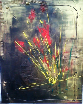 Named contemporary work « bouquet », Made by ARTAXET  CAROLE