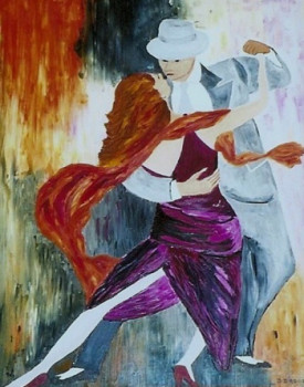 Named contemporary work « Tango Passion », Made by DOMINIQUE D'AGOSTINO