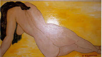 Named contemporary work « Monica », Made by DOMINIQUE D'AGOSTINO