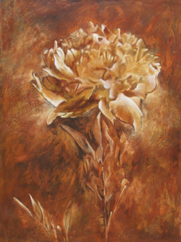 Named contemporary work « Pivoine II », Made by KATIA FONDECAVE
