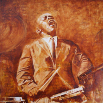 Named contemporary work « Art Blakey », Made by KATIA FONDECAVE