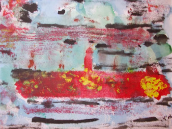 Named contemporary work « Abstract paint 2 », Made by MARIANA