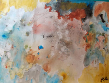 Named contemporary work « Abstract painting 8 », Made by MARIANA