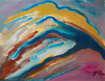 Named contemporary work « Mountains », Made by MARIANA