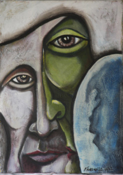 Named contemporary work « Dé-VISAGE », Made by FONTENELLE