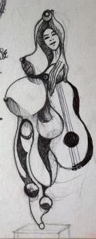 Named contemporary work « EN MUSIQUE », Made by FONTENELLE