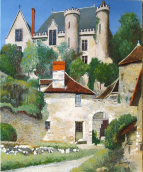 Named contemporary work « Chateau en Touraine », Made by MARCEL DUMAS