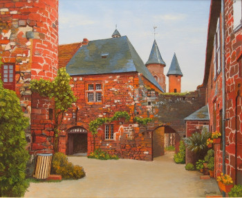 Named contemporary work « Le grès rouge de Collonges », Made by MARCEL DUMAS