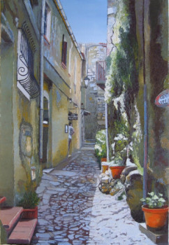 Named contemporary work « Attente (ruelle corse) », Made by MARCEL DUMAS