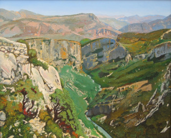 Contemporary work named « Lumière de Provence (II) (gorges) », Created by MARCEL DUMAS