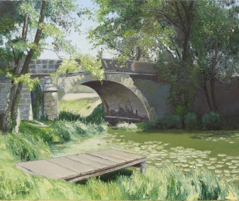 Named contemporary work « Le petit pont », Made by MARCEL DUMAS