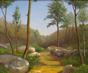 Named contemporary work « Forêt mystérieuse », Made by MARCEL DUMAS