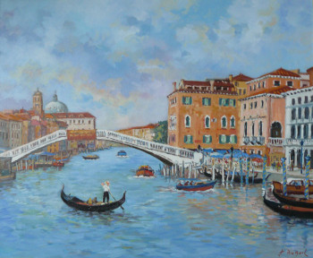 Named contemporary work « Venise », Made by JEAN-CLAUDE DUBOIL