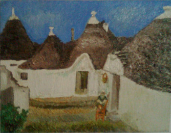 Named contemporary work « alberobello », Made by PIERRE-YVES QUEMENER