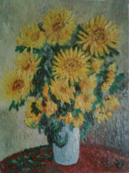 Named contemporary work « les tournesols », Made by PIERRE-YVES QUEMENER