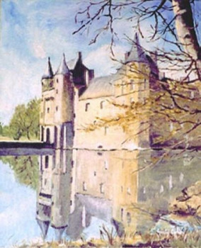 Contemporary work named « Le Château de Trécesson », Created by GERTY COLIN