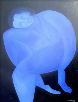 Contemporary work named « Le rêve noir », Created by FRANçOISE COEURET