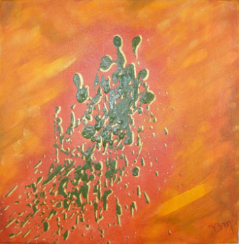 Contemporary work named « Orange I », Created by BONNEAU-MARRON