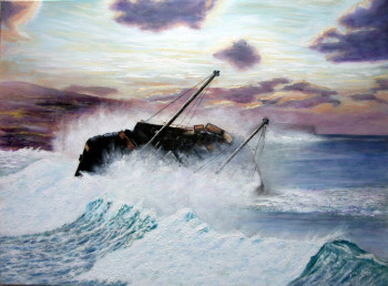 Named contemporary work « Tempête », Made by SORIA JOSE