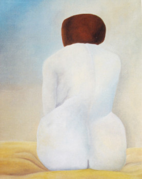 Contemporary work named « Le Drap Jaune », Created by FRANçOISE COEURET