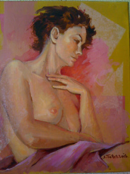 Named contemporary work « Jeune fille brune », Made by TOLLET_LOEB