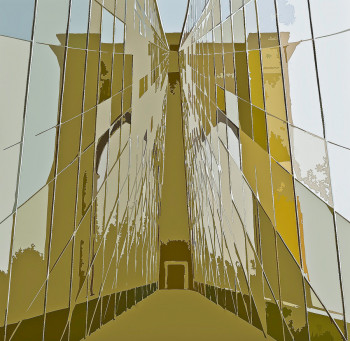 Named contemporary work « Brooklyn Bridge », Made by JEAN CLAUDE MAUREL