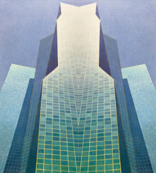 Named contemporary work « United Nations Plaza Tower », Made by JEAN CLAUDE MAUREL