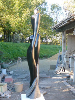 Named contemporary work « Massai », Made by ROLAND MASSON