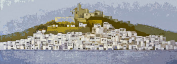 Named contemporary work « Ibiza », Made by JEAN CLAUDE MAUREL