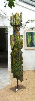 Named contemporary work « totem », Made by LAURELLE BESSE