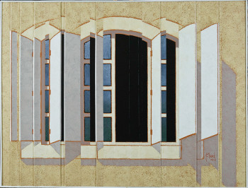 Named contemporary work « Fenêtre V », Made by JEAN CLAUDE MAUREL