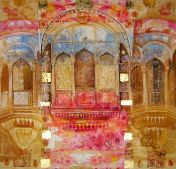 Named contemporary work « HAVELI », Made by FABIENNE MARTIN