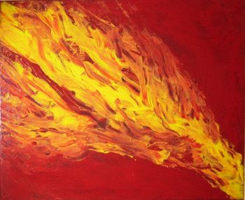 Named contemporary work « Etna », Made by ILIAS DéCO ART