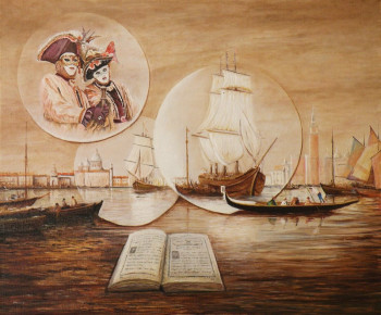 Named contemporary work « Mémoires de Venise », Made by FRANK GODILLE