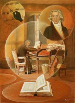 Named contemporary work « Ludwig et sa Symphonie Héroïque », Made by FRANK GODILLE