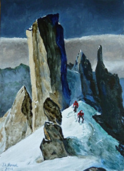 Named contemporary work « l'arrête des Cosmiques », Made by DARNAL