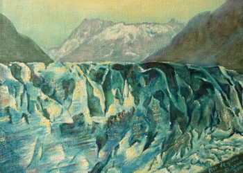 Named contemporary work « séracs de la Mer de Glace », Made by DARNAL