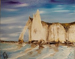 Named contemporary work « LE CHAS D'ETRETAT », Made by PATE