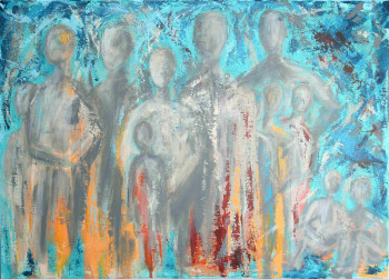 Named contemporary work « Que sont nos amis devenus », Made by HéLèNE ZENATTI