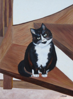 Named contemporary work « Minou », Made by JFRAYSSINETMANET