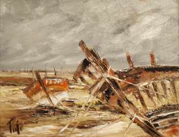 Named contemporary work « BOAT GRAVEYARD », Made by PATE