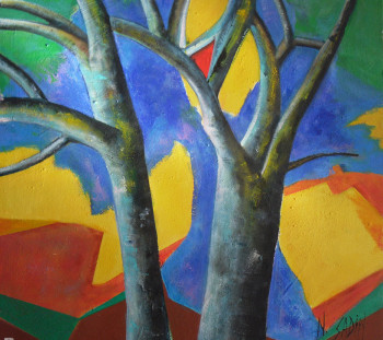 Named contemporary work « Arbre de vie II », Made by NICOLE SADIN