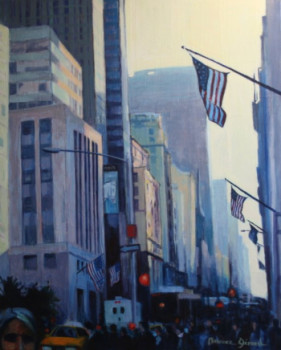 Contemporary work named « New York "Les drapeaux" », Created by MAXENCE GERARD