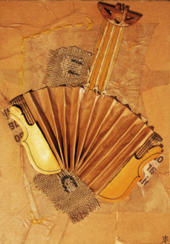 Named contemporary work « violon accordéon 2 », Made by FRED BINET