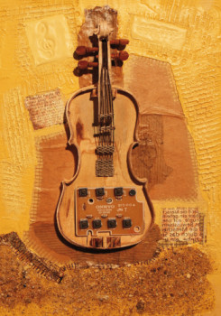 Named contemporary work « violon d'été », Made by FRED BINET